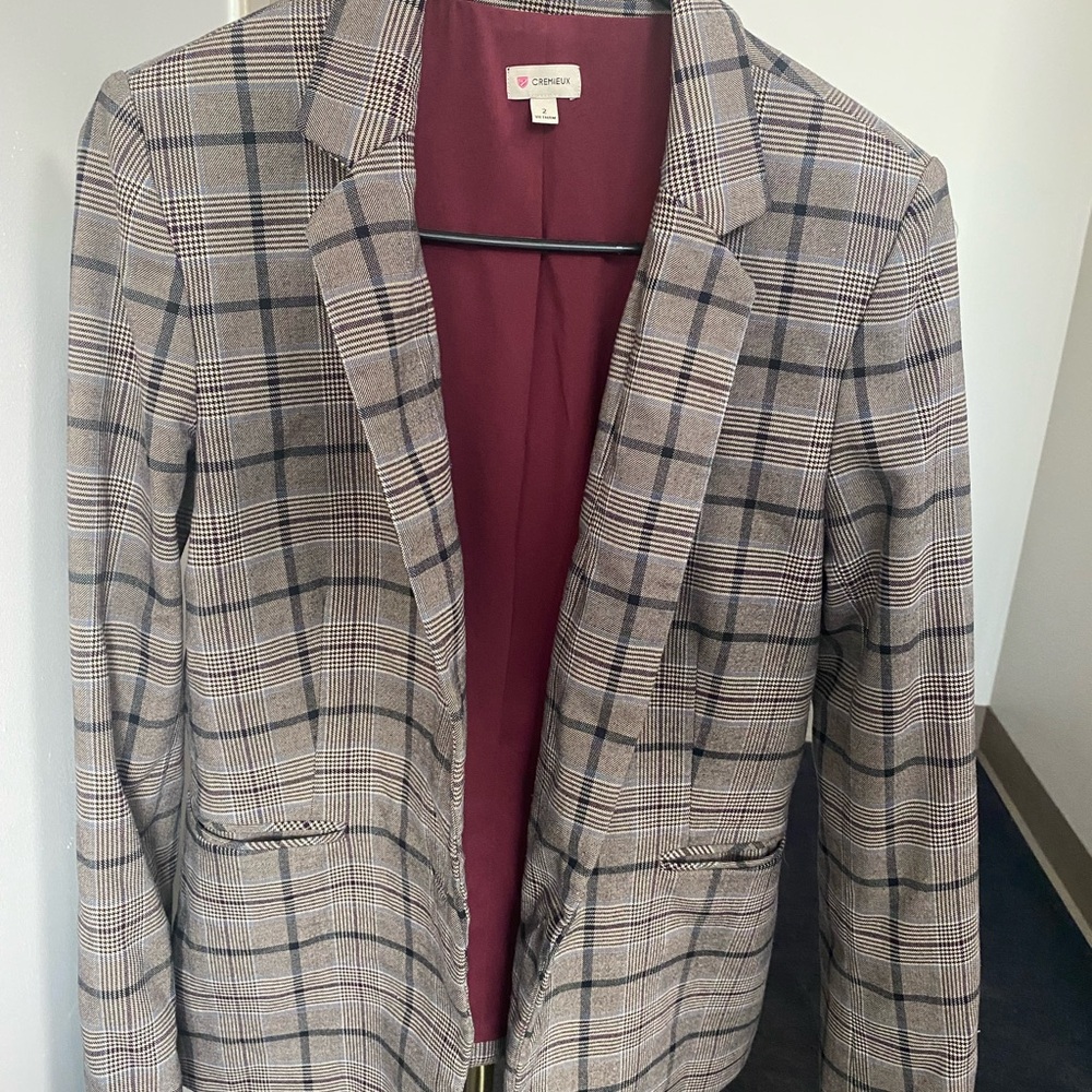 Cremieux Plaid Blazer